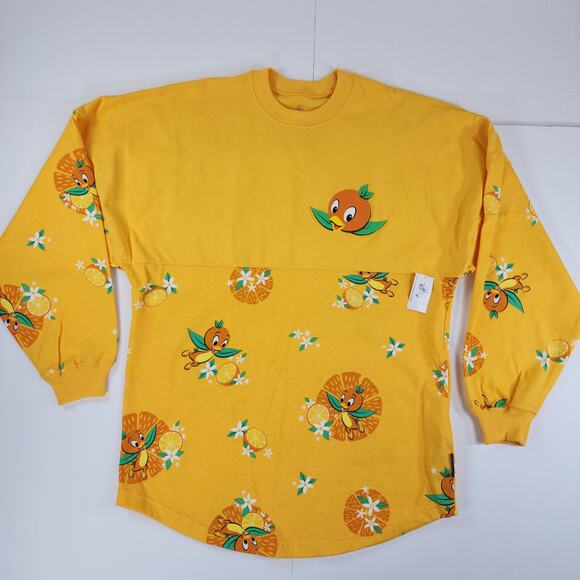 Disney Parks Tops - Disney Parks Orange Bird Spirit Jersey Sweatshirt Yellow XS